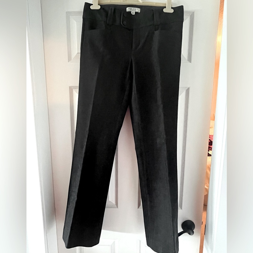 Like New Banana Republic Sloan Fit Pant, grey tweed fabric.